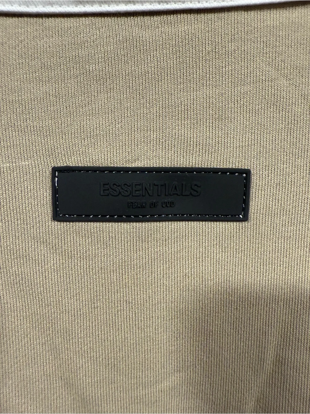 Fear of God ESSENTIALS Crewneck collared Sweatshirt in Taupe